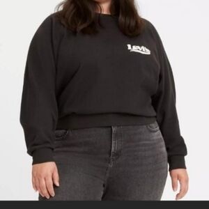 Sz Small $11 LOWER PRICE IN A BUNDLE NWT Levi's Black Sweatshirt